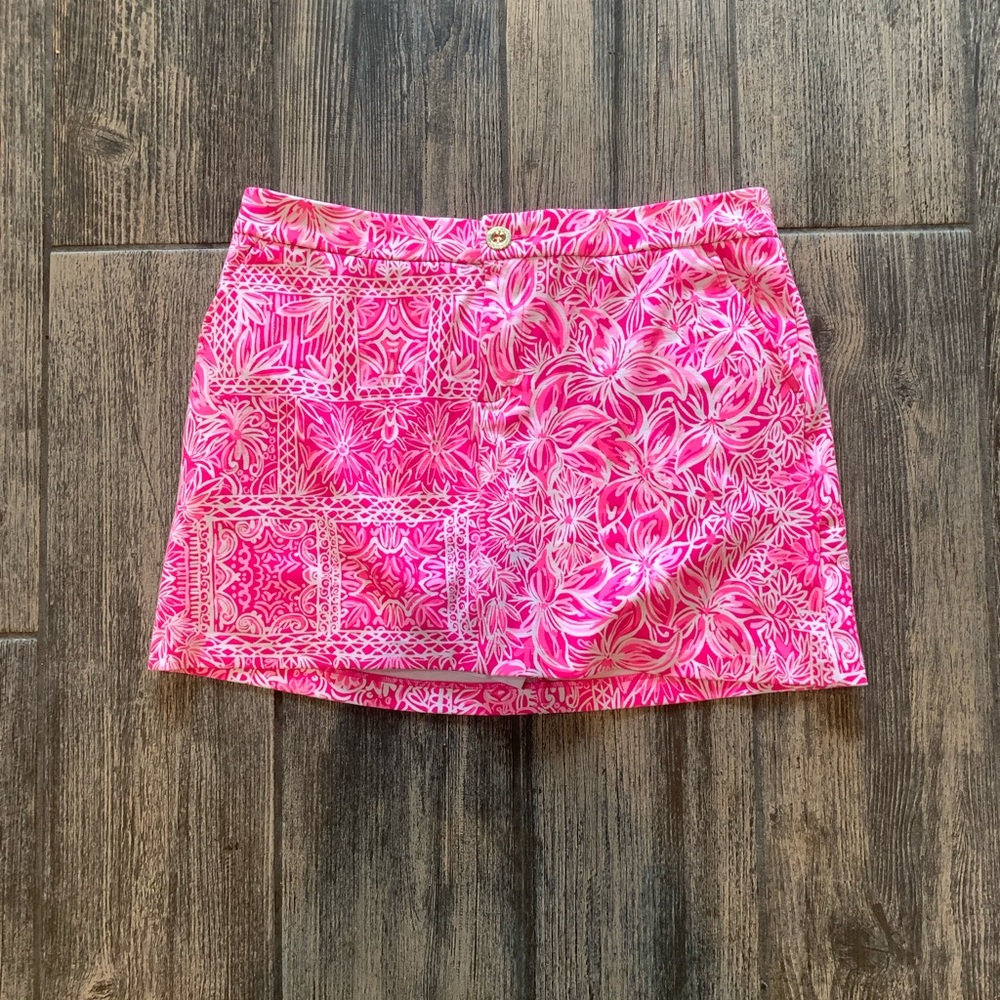 Lily Pulitzer Pink Patterned Skirt